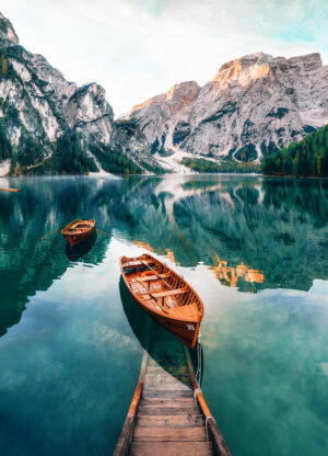Glass Tyrol Boat 50x70
