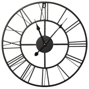 Black Metal Clock 40x40