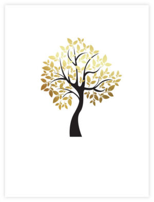 Poster Tree Gold 30x40