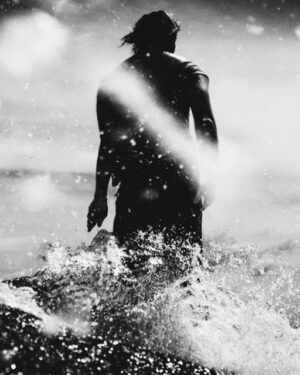 Surfer on the wave 40x50